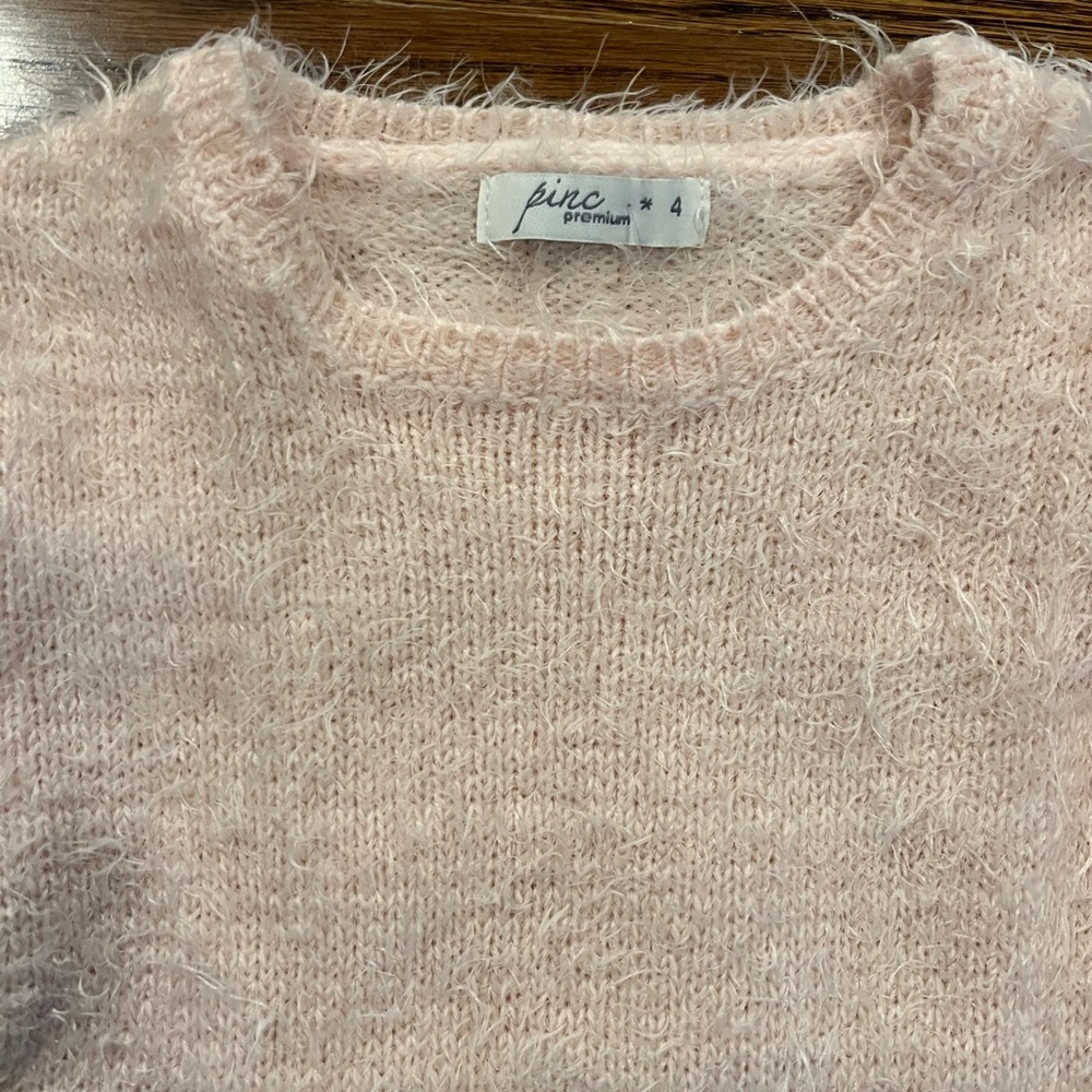 Pinc Premium girls pink sweater size 4 excellent condition - Picture 3 of 3